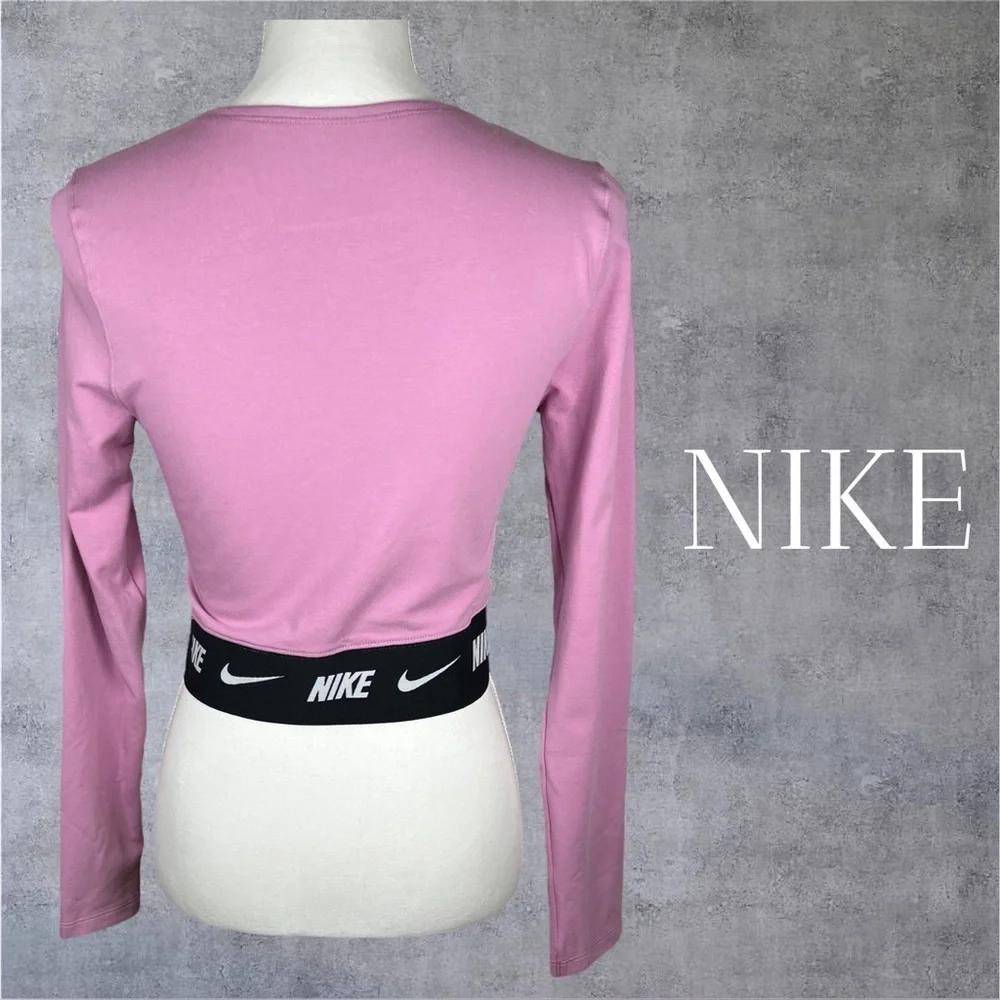 Nike | NSW Tape Crop Top in Orchid/Black | NWT!
